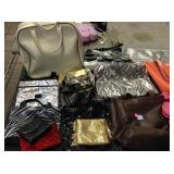 Assorted Womenï¿½s Fashion Bags and Bowling Ball