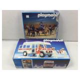 2 playmobile playsets in box. Made in west