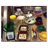 Assorted Kitchenware. Tupperware, Cups, Saucers,