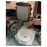 Tupperware canister set, conger lantern can and