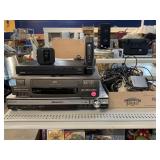 Assorted electronics. JVC, Panasonic,