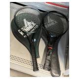 Pair Tennis Rackets with covers - Wilson and