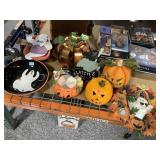 Halloween decor mostly pumpkins, approx 11in