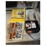 License Plates, Holders, Parking Mat, and More.