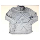 Ultra Club half zip pullover jacket, gray, sz Lg,