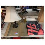 Linen placemats, happy birthday banners, fishnet