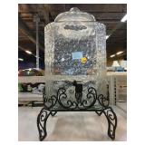 Glass Beverage Dispenser with Stand.
