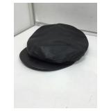 Sima Int leather hat, black