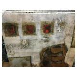 Hand Painted Original Art in canvas, 39x39in