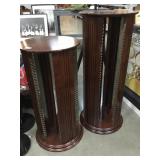 2-Swivel CD racks, approx 15x36in