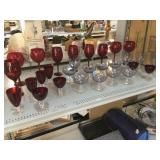 Red and Blue Tint Bar Glasses.