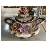 Large Capodiamante Flower Pot with Lid.