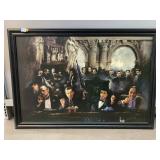 Movie Gangsters Framed Wall Art. Approx 39 x 27.