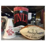 UNLV Trash Can, Banner, Football, and More.