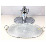 Serving trays and carafe