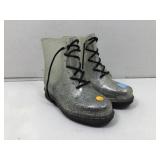 Chemistry silver sparkle boots, sz 10