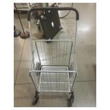 Cruiser Cart folding grocery cart, 17x15x38in