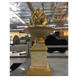 Heavy Decorative Eternal Flame Statue. Approx 22