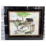 Signed Painting on Canvas - Morise ??? - 27x23