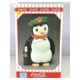 Coca-Cola penguin cookie jar, ceramic