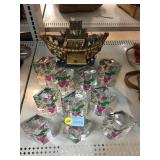 Flowered Laser Glass Art, and Noah