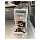Storage container w/ batteries & more