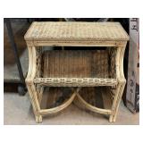 2.5ft Wide Wicker Magazine Rack