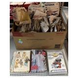 Vtg sewing patterns, asstd