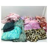 Assorted fashion clothing.