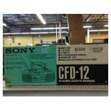 Sony CD radio cassette recorder in box