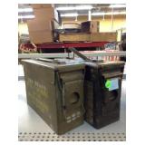 2 Military ammo metal cases