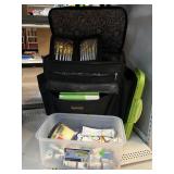 Oil colors, asstd & storage case