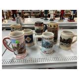 Ceramic beer steins, Disney, Budweiser & more