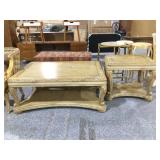 Matching Coffee table and side table, approx