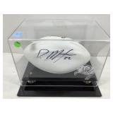 Doug Martin autographed football in case with coa