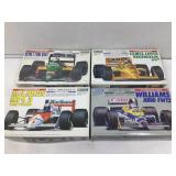 4 gunze sangyo Model car build kits. Assorted