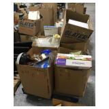 Pallet of kitchen ware incl. cooking pot, topper