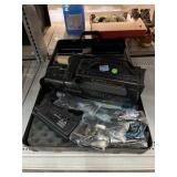 Sharp video camera w/accessories in case