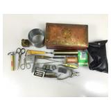 Hammer figure lighter, slinky, embosser tool in