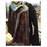 Bucket hat plush flannel jacket size LG, north
