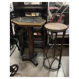 Pair Small Stands - one needs repair