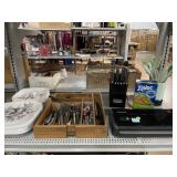 Food Saver Machine, Knife Block, Utensils, and