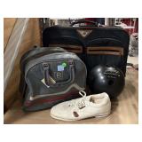 Bowling ball w/carry bag & luggage
