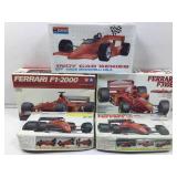 Ferrari model build kits. Assorted brands.