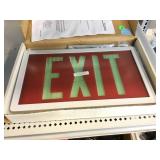 Luminous Exit sign in box