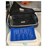 Microwaveable dish in warmer carrying case