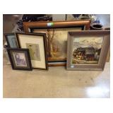 Assorted Paintings and Wall Art.