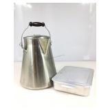 Foley casserole pan with lid and metal 2gal