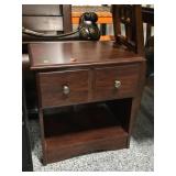 Wood nightstand w/drawer, approx 20in wide