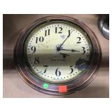 Vtg Seth Thomas clock, approx 16x3in